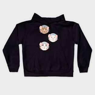 Rat stickers Kids Hoodie